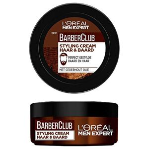 L’Oréal Paris L'Oréal Men Expert BarberClub Crème Coiffante Cheveux & Barbe pour Homme À l'Huile Essentielle de Bois de Cèdre 75 ml - Publicité