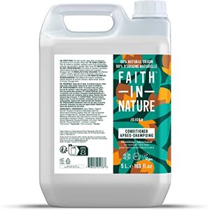 Faith In Nature , Après-shampooing Naturel au Jojoba, Lissant, Vegan & Cruelty Free, Sans parabènes & SLES, Pour cheveux normaux à secs, Recharge de 5L - Publicité