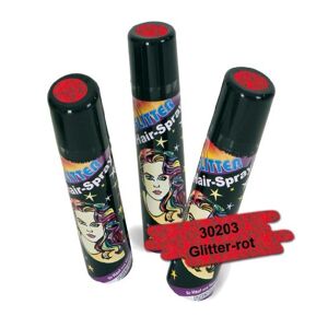 LUKRA Déguisement 30203 Hair Spray paillettes rouge cheveux Spray + Paillettes + Couleur neuf/emballage d'origine - Publicité