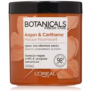 Botanicals L'Oréal Paris  Argan & Carthame Masque Nourrissant pour Cheveux Secs 200 ml Lot de 3 - Publicité