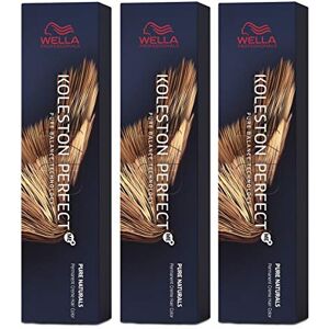 WELLA Koleston Perfect Me+ KP Pure Naturals Lot de 3 paquets de laine Marron foncé - Publicité