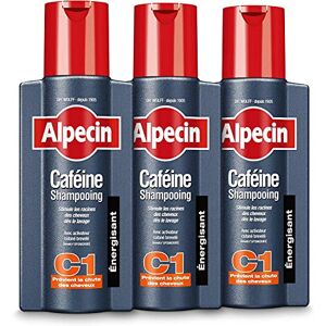 Alpecin Caféine Shampooing C1 3x 250ml   Shampoing anti chute de cheveux homme   Cheveux traitement calvitie    caféine shampoing perte de cheveux homme - Publicité