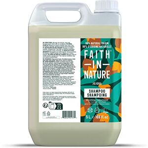 Faith In Nature , Shampooing Naturel au Jojoba, Lissant, Vegan & Cruelty Free, Sans parabènes & SLES, Pour cheveux normaux à secs, Recharge de 5L - Publicité