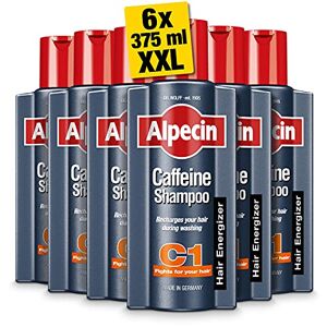 Alpecin Caféine Shampooing C1 6x 375ml   Prévient et réduit la chute des cheveux   Shampooing naturel de croissance des cheveux pour hommes - Publicité