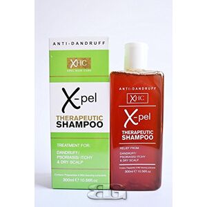 XHC Shampooing thérapeutique Xpel, traitement pour les pellicules psoriasis sec démangeaisons du cuir chevelu (300 ml) - Publicité