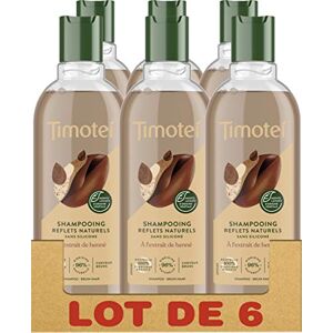 Timotei Shampooing Femme Refelts Naturels à l'extrait de Henné, Douceur et Eclat, Cheveux bruns, Sans silicone Lot de 6 x 300ml - Publicité