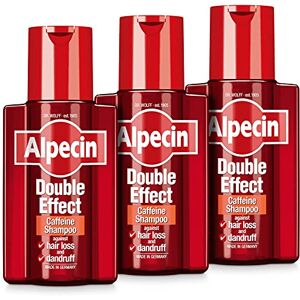 Alpecin Shampooing double effet 3 x 200 ml   Shampooing anti-pelliculaire et naturel pour la pousse des cheveux   Energizer pour cheveux forts   Soin des cheveux pour homme fabriqué en Allemagne - Publicité