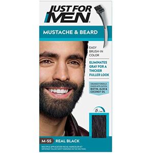 Just for Men JUSTE POUR HOMMES Couleur Gel Mustache & Barbe M-55 Real Black 1 Chaque (paquet de 12) - Publicité