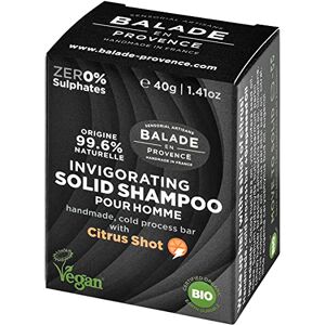 BALADE EN PROVENCE Shampooing solide pour Homme BIO 40g - Publicité