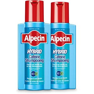 Alpecin Hybrid Caféine Shampooing 2x 250 ml Shampoing homme antipelliculaire   Shampoing anti chute de cheveux homme   Shampoing cheveux sec homme   Cheveux traitement calvitie - Publicité