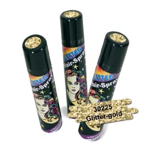 gurimo-tex gmbh Déguisement 30225 Hair Spray Glitter Gold, cheveux Spray + Paillettes + Couleur neuf/emballage d'origine - Publicité