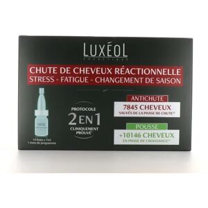 Luxeol Luxéol Chute de Cheveux Réactionnelle Protocole 2en1 14 Fioles