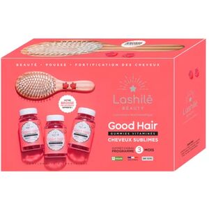 Lashile Beauty Good Hair 180gummies + Brosse Bambou