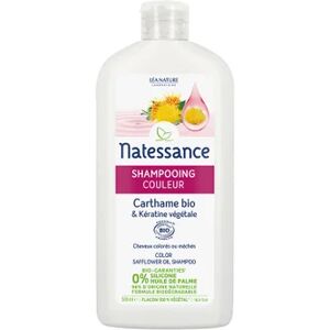 Natessance Shampooing Couleur Carthame & Kératine Végétale 500ml - Publicité