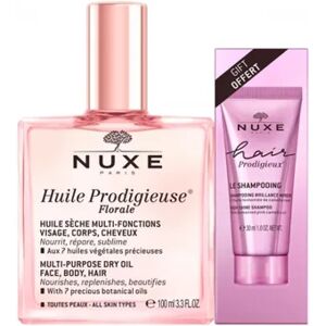 Nuxe Huile Prodigieuse Florale 100ml Hair Prodigieux Le Shampoing Brillance Miroir 30ml