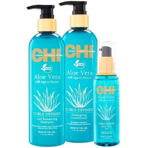 Trio Curl hydratation et brillance Aloe Vera CHI - Publicité