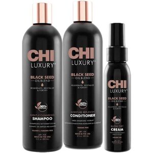 CHI Trio shampooing + conditionneur + crème de coiffage Luxury Black Seed Oil CHI