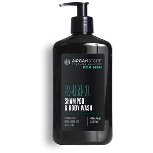 Shampoing et gel douche 2-en-1 Homme énergisant Arganicare 400 ml - Publicité