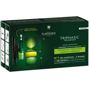 8 ampoules de traitement antichute Triphasic Progressive René Furterer 5,5ML - Publicité