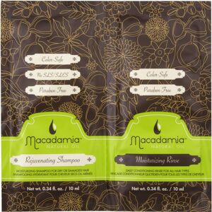 Shampooing Rejuvenating & conditionneur Moisturizing Rinse Macadamia Oil 10ML - Publicité