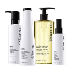 Rituel complet shampooings, soin & sérum izumi tonic shu uemura - Publicité