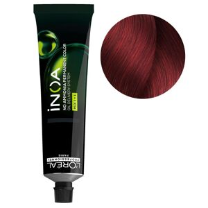 L'Oréal Professionnel Coloration iNOA vegan carmilane 6.66 blond foncé rouge profond 60ML - Publicité