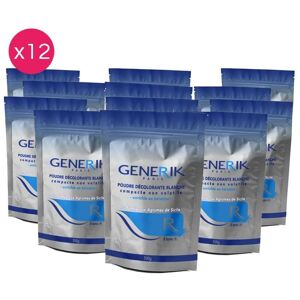 Generik Pack de 12 poudres de décoloration à la kératine GENERIK 500G