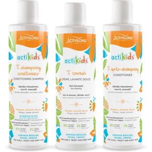 Trio lavant shampooing, creme lavante et masque Actikids Activilong