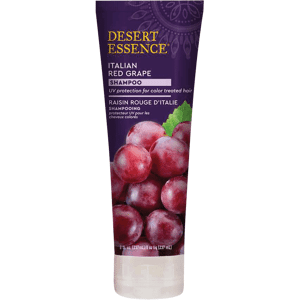 Shampoing au raisin rouge d'italie 237 ml - Desert Essence - Cheveux doux, éclatants et brillants - Publicité