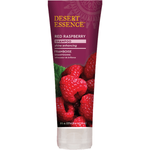 Shampoing à la framboise 237 ml - Desert Essence - Cheveux doux, éclatants et brillants - Publicité