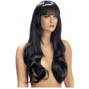 WORLD WIGS Perruque Longue Frange Diane Brune