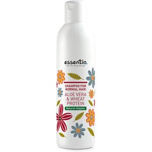 Essentiq Shampooing naturel pour cheveux normaux - aloe vera et proteines de ble, 250 ml