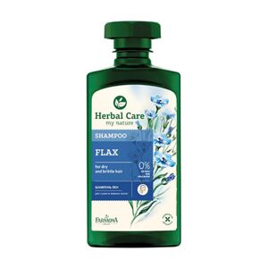 Herbal Care Shampooing pour cheveux secs et abîmes au lin, 330 ml