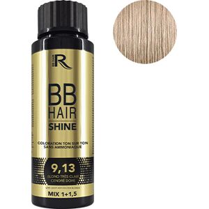 Coloration Ton sur Ton 913 Blond Tres Clair Cendre Dore BBHair Shine Generik