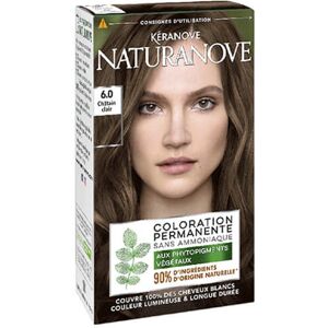 Coloration sans ammoniaque 6.0 Chatain Clair Keranove Naturanove