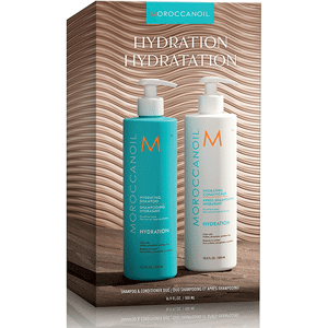 Duo Shampooing & Après-shampooing Hydratation Moroccanoil 2x500ml - Publicité