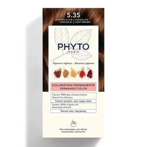 Kit Coloration Permanente 535 Chatain Clair Chocolat PHYTOCOLOR