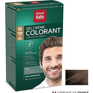 Gel Crème Colorant N°50 Châtain Clair Petrole Hahn