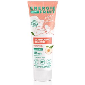 Shampooing Douceur Peche Blanche & Eau de Riz Energie Fruit