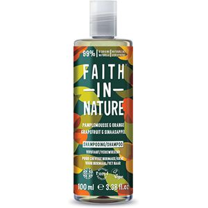 Shampooing Pamplemousse & Orange Faith in Nature 100ml - Publicité