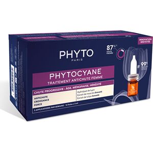 Traitement Anti-chute Femme Chute Progressive PHYTOCYANE 12x5ml