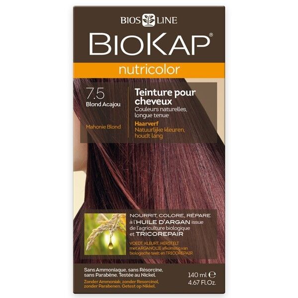 Biokap Coloration 7.5 Blond Acajou - Nutricolor
