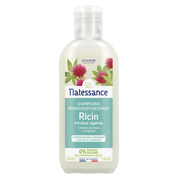 Natessance Shampoing Réparateur Fortifiant Ricin 100ml