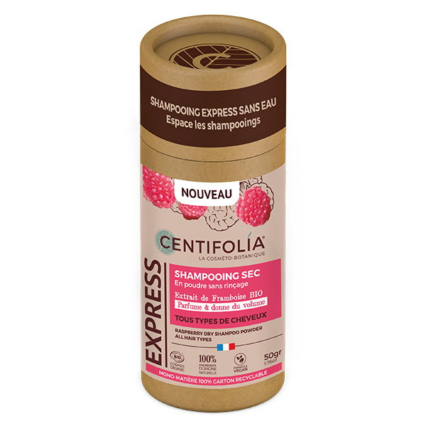 Centifolia Express Shampoing Sec en Poudre Framboise Bio 50g