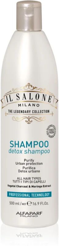 Alfaparf Milano Il Salone Milano Detox shampoing purifiant détoxifiant pour les cheveux exposés à la pollution de l’air 500 ml