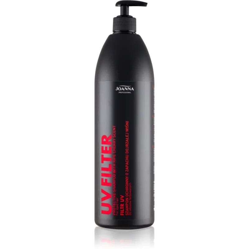 Joanna Professional UV Filter shampoing protecteur pour cheveux exposés au soleil parfums Cherry 1000 ml