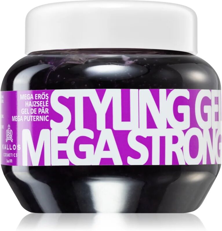 Kallos Styling Gel Mega Strong Hold gel coiffant fixation forte 275 ml