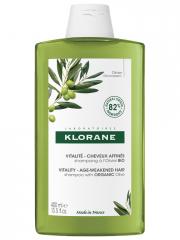 Klorane Vitalité - Cheveux Affinés Shampoing à l'Olivier Bio 400 ml - Flacon 400 ml