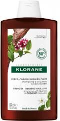 Klorane Quinine Shampoing Fortifiant à la Quinine & Edelweiss Bio  Chute de Cheveux Fatigués 400 ml - Flacon 400 ml