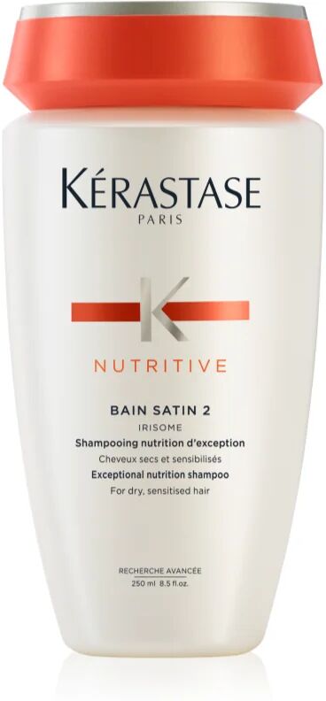 Kérastase Nutritive Bain Satin 2 Exceptional Nutrition Shampoo for Dry, Sensitised Hair 250 ml